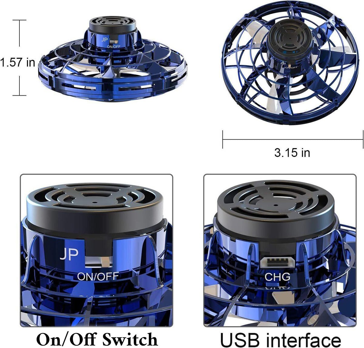 HoverSpin™ Flying Disc Drone